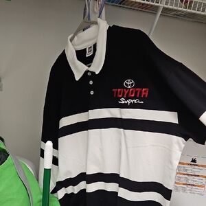 Supra Toyota Speed Novelty Authentic Black and White Men's Long Sleeve Shirt